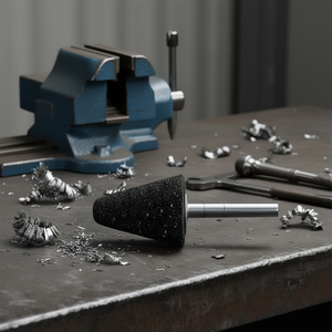 Meule en bakélite résineuse en forme de cône pour le meulage des métaux - Product Image 3