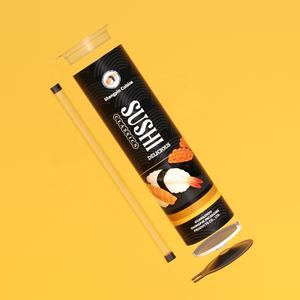 Tube en papier cylindrique pour sushi, emballage de sushi, imprimé sur mesure, écologique, de qualité alimentaire, Suka - Product Image 5