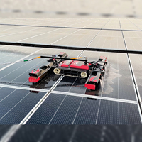 Robot de nettoyage de panneaux solaires à prix d'usine, système de suppression de la poussière sur les toits, solution d'entretien des modules photovoltaïques PV
