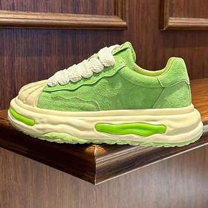 2026 İlkbahar Sonbahar Yeni Gelen Erkek Dayanıklı Kalın Tabanlı Boy Uzatıcı Burunlu Bağcıklı Spor Ayakkabılar Nefes Alabilen Şık - Product Image 6