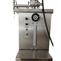Machine de remplissage pneumatique verticale semi-automatique à haute viscosité, manuelle, à une buse, pour yaourt, bière, confiture, eau, huile, sachets de thé