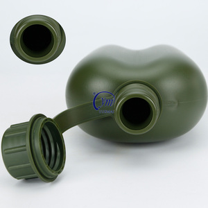 Bán buôn chúng tôi đi bộ đường dài cắm trại Survival 1L PE chiến thuật chai nước căng tin - Product Image 5