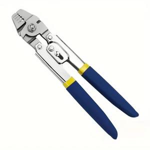 <span class=keywords><strong>Pince</strong></span> à <span class=keywords><strong>sertir</strong></span> pour câbles métalliques, embouts en aluminium - Convient aux câbles jusqu'à 2,2 mm pour les manchons à boucle et le kit d'outils de sertissage - Product Image 1