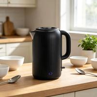Bouilloire électrique en acier inoxydable sans fil avec base pivotante à 360° pour usage domestique et hôtelier, logo personnalisé, fonctionnement facile, 2,5 L