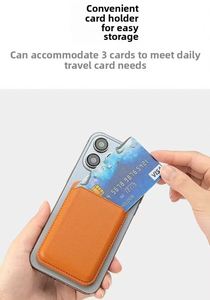 Promotion Custom Logo Mobile Phone Super Strong Magnetic Advertising Brand Magnetic <b>Card</b> <b>Holder</b> - Product Image 3