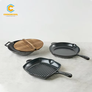 Oem ODM người bán tốt nhất gang không dính men <span class=keywords><strong>Cookware</strong></span> sets biểu tượng tùy chỉnh 100 cái moq cho coolercool bền vật liệu kim loại - Product Image 3