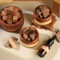 Difusor de Aromas de Madera Maciza Hecho a Mano para Decoración del Hogar y Adorno Perfumado
