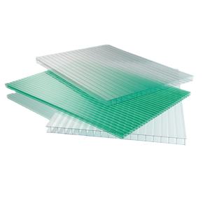 Le <span class=keywords><strong>polycarbonate</strong></span> jumeau de mur triple de mur lambrisse la feuille cellulaire transparente moderne de PC de Multiwall pour l'application d'hôtel - Product Image 1