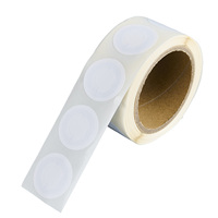 Rouleau de papier autocollant intelligent NFC programmable et réinscriptible, puce NFC, diamètre 25 mm, mini-étiquette RFID ronde
