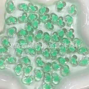 Perles en acrylique en forme de cœur, transparentes et colorées, pour la fabrication de bracelets, fournitures de fabrication de bijoux artisanaux, origine Yiwu, été 2023 - Product Image 4