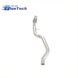 Tubo de escape recto para Audi A4L B9.5 2.0T, tubo de escape delantero de acero inoxidable, colector/tubo principal. - Product Image 3