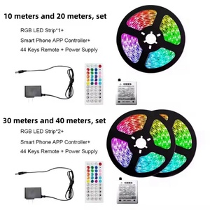 33ft 66ft 100ft 132ft <span class=keywords><strong>RGB</strong></span> dải ánh sáng <span class=keywords><strong>12V</strong></span> 24V ứng dụng thông minh kiểm soát màu sắc thay đổi cho phòng ngủ nhà bếp bên trang trí nội thất - Product Image 3