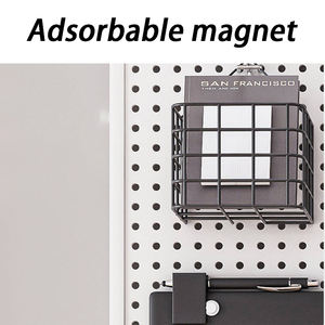 Wholesale Rectangle <b>Wall</b> <b>Mounted</b> Perforated <b>Shelf</b> with Multifunctional Tool and Accessory Storage Display Cabinet - Product Image 2