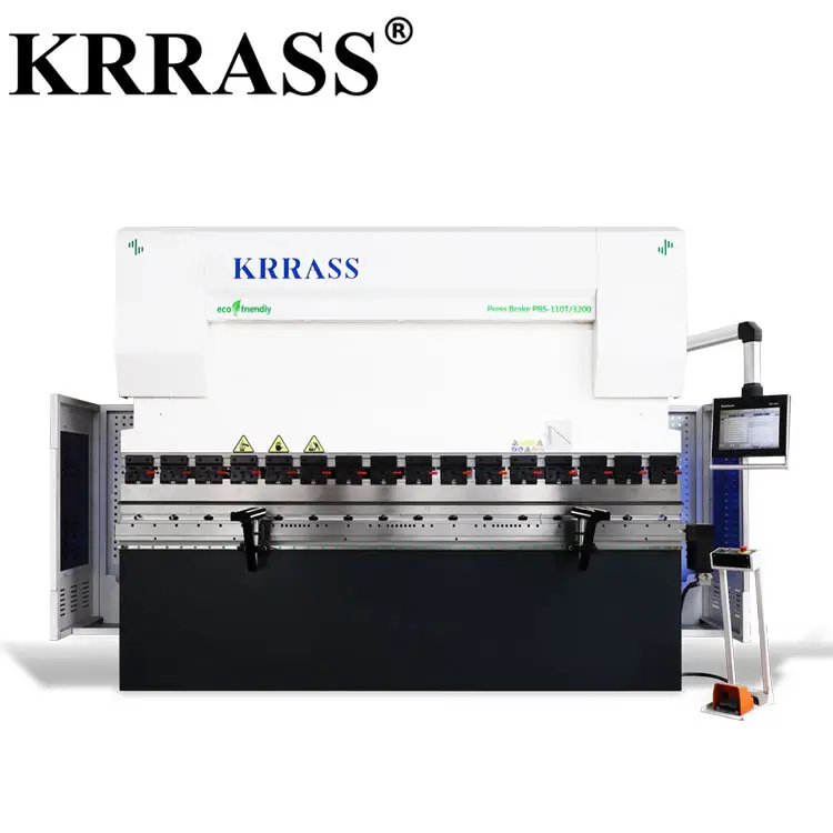 Kriss-machine à plier et à pression 80T/3200, avec frein à pression, en acier inoxydable, 6m