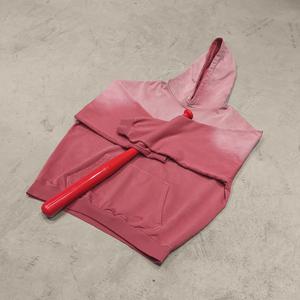 Vendita all'ingrosso Vintage con cappuccio rosso sbiadito 480 Gsm 100% cotone su misura Pullover <span class=keywords><strong>oversize</strong></span> a tracolla per uomo taglia XL - Product Image 1