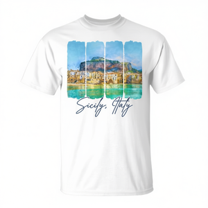 T-shirt souvenir de voyage en Italie, Sicile, pour adulte, unisexe, taille moyenne - Product Image 2