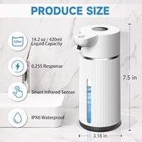 Distributeur de Savon Automatique Sans Contact Populaire, de Table, Cadeau Maison, Affichage LED Intelligent, Distributeur Mural