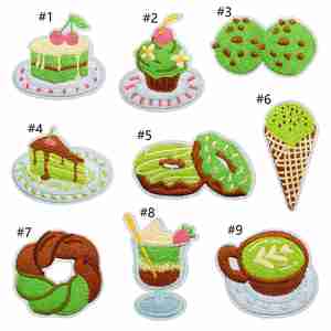 Parches Bordados Termoadhesivos de Postres Gourmet: Tiramisú, Pasteles, Donuts y Helados - Product Image 2