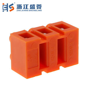 H2519-.3 צבע כתום אביבי 6 קוטבים 36A 3 כניסות 3 יציאות חיבור בורג נחושת פליז בלוק מסוף תעשייתי - Product Image 3