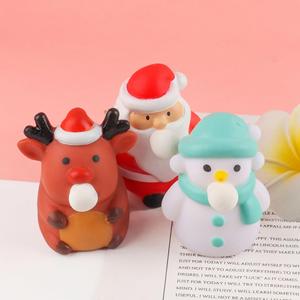 Juego de Juguetes Antiestrés de TPR de Papá Noel y Muñeco de Nieve Suaves, Lindos y Aprietables, con Burbujas, en Caja de Regalo, para Niños - Product Image 5