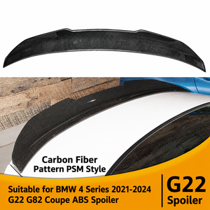 Alerón ABS <span class=keywords><strong>para</strong></span> BMW Serie 4 G22 G82 Coupé 2021-2024 con Acabado PSM de Fibra de Carbono - Product Image 1