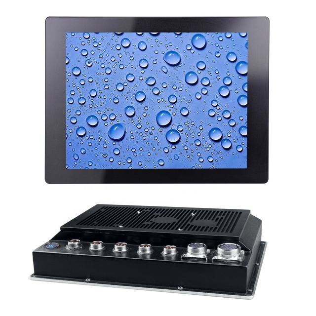 Full IP65 Waterproof Industrial Computer High Brightness 12 Inch Touch Panel PC