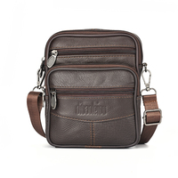 Sac à bandoulière DEABOLAR vintage décontracté grande capacité en cuir véritable de haute qualité pour homme 1140 toutes saisons