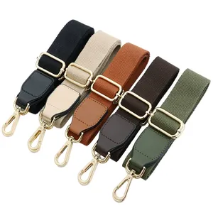 Ustom-Correa de lona jacquard para bolso de cuero, correa de hombro con logotipo de alta calidad, 4cm de ancho, venta al por mayor - Product Image 1