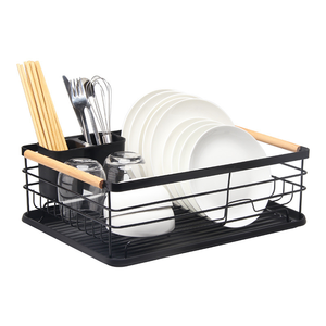 Dish Drying Rack Multifunctional Dish Rack Rustproof Kitchen Dish Drying Rack with Drainboard Utensil Holder