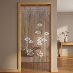 Custom Bamboo Beaded Vertical Curtain Handmade Bohemian High Quality Blackout Light Control for Restaurant Hotel Home Decor Made - Product Image 5