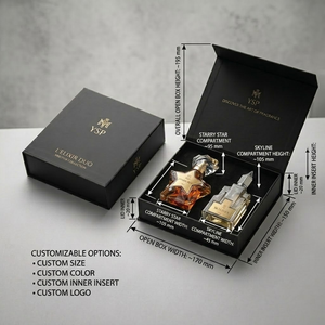 Custom Logo Luxury Flip Top Magnetic Closure Perfume Packaging Box with Insert Paper Rigid Boxes for Fragrance Bottles Gift Sets - Product Image 2