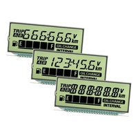 Pantalla LCD de 7 Segmentos Personalizable GW056 SCCdisplay, Tamaño Pequeño, Antideslumbrante, 53.8x24.5x2.8mm, Pines Metálicos, -20~+70 Grados de Temperatura Operativa