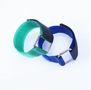 stick strong Self-Gripping Colorful Fastening tape Cable Ties adjustable double side hook and loop strap with buckle