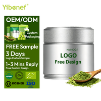 Yibenef – Poudre de thé vert Matcha en vrac, boîte hermétique 50g, OEM ODM, Matcha de qualité cérémoniale supérieure