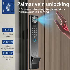 Xsdts C21 khóa cửa không thấm nước, mô hình tĩnh mạch lòng bàn tay, ứng dụng tuya, vân tay, Nhận dạng khuôn mặt, chìa khóa, thẻ IC, máy liên lạc thời gian thực - Product Image 2