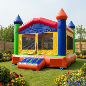 <span class=keywords><strong>Mini</strong></span> terrain de jeu gonflable coloré de château plein d'entrain personnalisé 13x13 <span class=keywords><strong>Trampoline</strong></span> sautant extérieur d'enfants <span class=keywords><strong>Maison</strong></span> gonflable de rebond pour la partie - Product Image 3