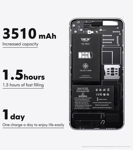 Batería <span class=keywords><strong>de</strong></span> Litio Nueva DEJI <span class=keywords><strong>de</strong></span> 3510 mAh y 3.81 V para Teléfono Móvil <span class=keywords><strong>iPhone</strong></span> <span class=keywords><strong>X</strong></span> con Función <span class=keywords><strong>de</strong></span> Carga, Certificada por MSDS, ROHS y UN38.3 - Product Image 3
