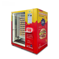 Distributeur automatique de repas chauds 24h/24, libre-service, écran tactile 21,5 pouces, entièrement automatique, refroidissement par compresseur, multi-produits