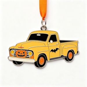 Ciondolo Auto in Metallo 2026 Halloween, Personalizzabile con Logo, Smaltato, da Appendere, in Lega, Ingrosso, Decorazioni Regalo, Ornamenti Metallici per Pickup - Product Image 1