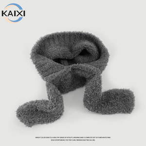Gorro de Punto Clásico Personalizado al por Mayor OEM, Gorro de Invierno Elástico y Cálido con Puño Alto y Pompón de Alta Calidad - Product Image 3