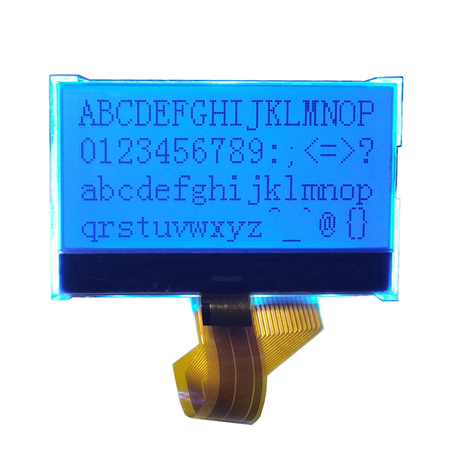 Blue Monochrome lcd Display 12864 graphic lcd module For camera lcd screens