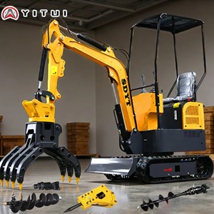 カスタマイズ小型掘削機 1.2トン 強力エンジン ミニショベル ユーロ5 クボタエンジン 多数のアタッチメント付き 住宅改修用 - Product Image 5