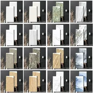 1000x1000mm 회색 럭셔리 전신 대리석 디자인 거실 세라믹 도자기 타일 흰색 광택 표면 바닥 타일 - Product Image 6