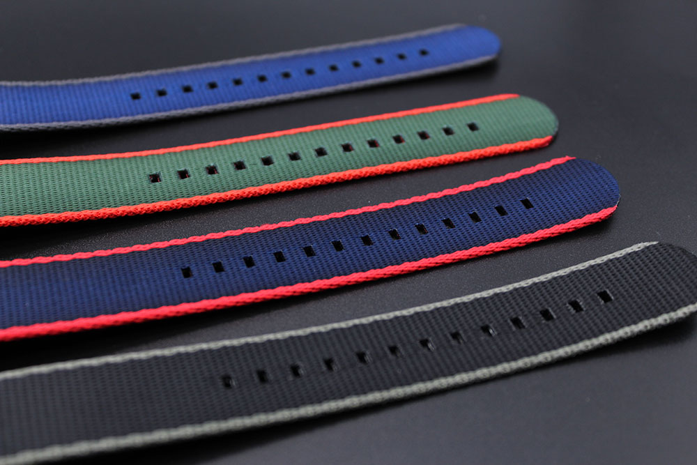 Luxury Men Women Fabric Watch Strap Seat Belt 20mm 22mm Nylon Watch Strap With Different Striped Colors Watchbands