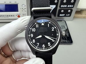 Montre de sport avec boîtier en titane, version cadran 40 mm, DIY, bracelet en cuir de marque Sky 42 mm, matériau <span class=keywords><strong>OBLVLO</strong></span>, bracelet en nylon 5 ATM, cadran Sunray - Product Image 1