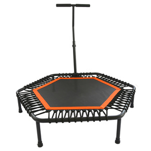 Thương mại Mini nhảy tập thể dục Trampoline người lớn trẻ em 48-inch lục giác PP tay vịn tắt tiếng tay vịn trong nhà sử dụng an toàn có thể điều chỉnh - Product Image 1