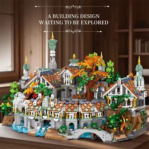 Reobrix 55015 4406PCS MOC Castillo Medieval de Película, Vista de Calle, Modelo de Arquitectura DIY, Bloques de Construcción, Sets de Juguetes de Ladrillos - Product Image 3