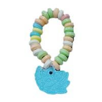 Futai Food 12g Bonbons pressés multicolores, bonbons durs en forme de bracelet au citron, bonbons fruités acidulés, sachet de bonbons au glucose