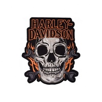 Patch brodé personnalisé grande taille pour gilet de motard, patchs dorsaux pour veste, broderie 3D thermocollante