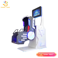 Simulador de Realidad Virtual Dinámico Golden Hand 9D VR, Máquina de Juegos con Rotación de 360 Grados, Silla de Plástico y Metal para Interiores/Exteriores 20